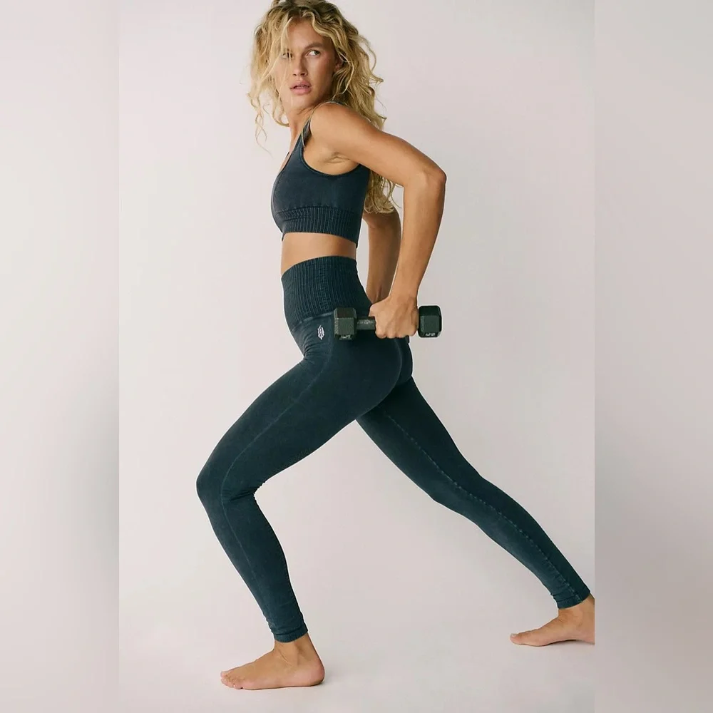 Free People Movement High-Rise 7/8 Length Good Karma Leggings